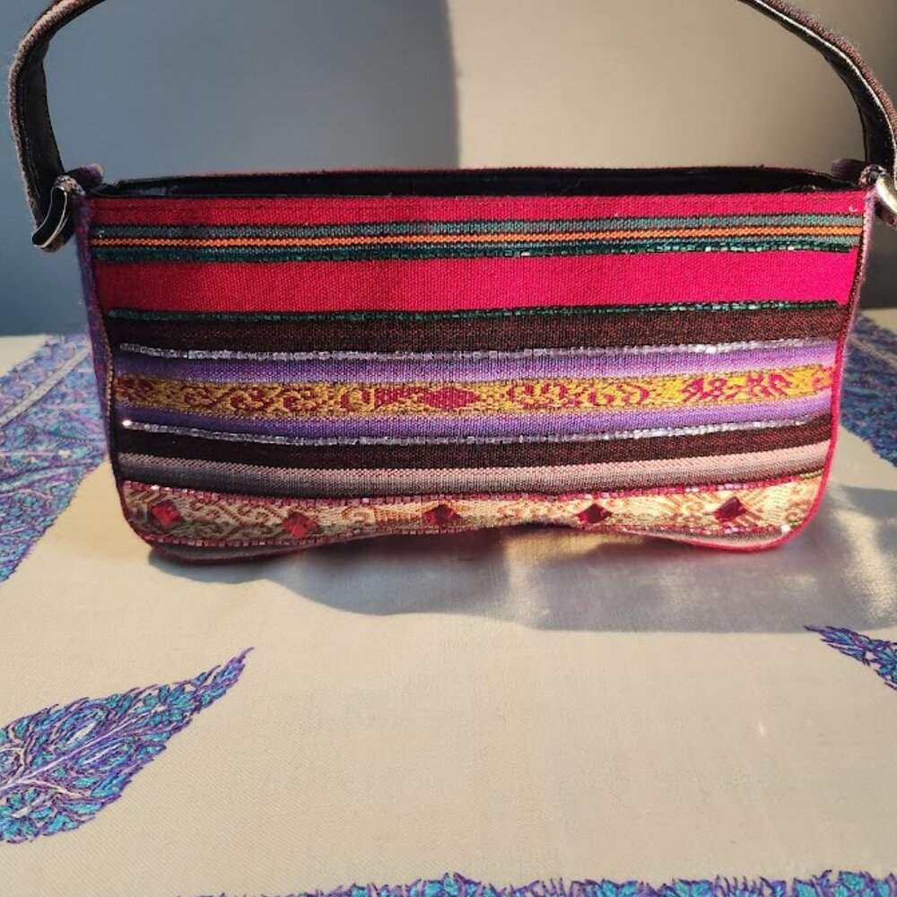 Isabella Fiore Vintage Beaded Tapestry Handbag